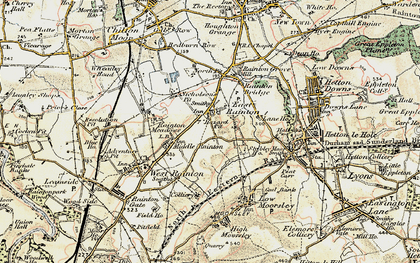 Old map of Middle Rainton in 1901-1904