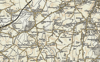 Old map of Middle Stoford in 1898-1900