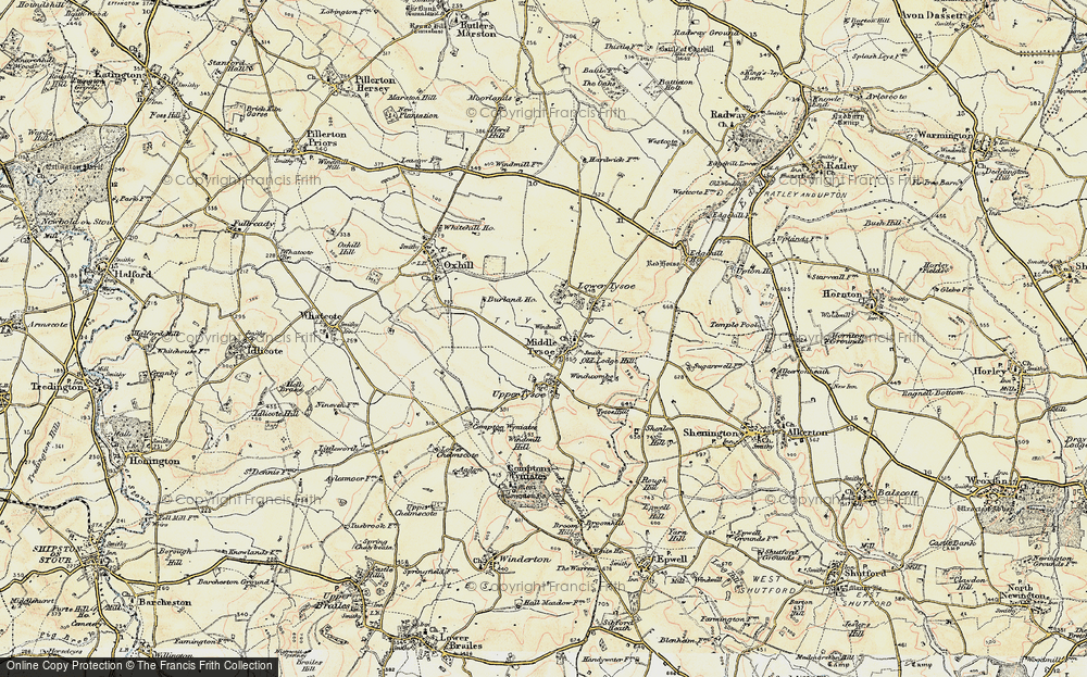 Old Map of Middle Tysoe, 1898-1901 in 1898-1901