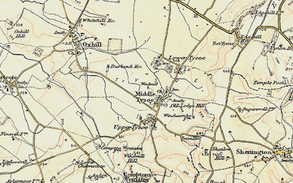 Old map of Middle Tysoe in 1898-1901