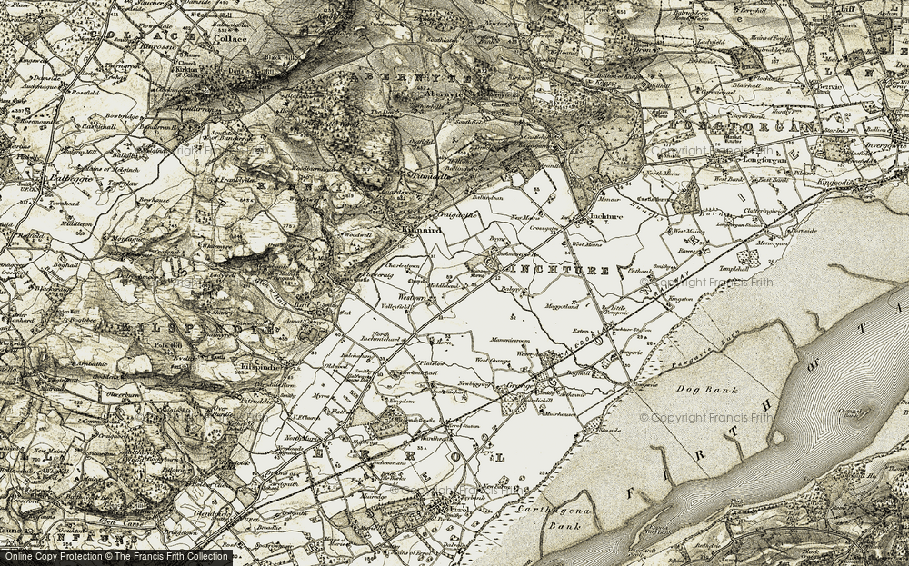 Old Map of Middlebank, 1907-1908 in 1907-1908
