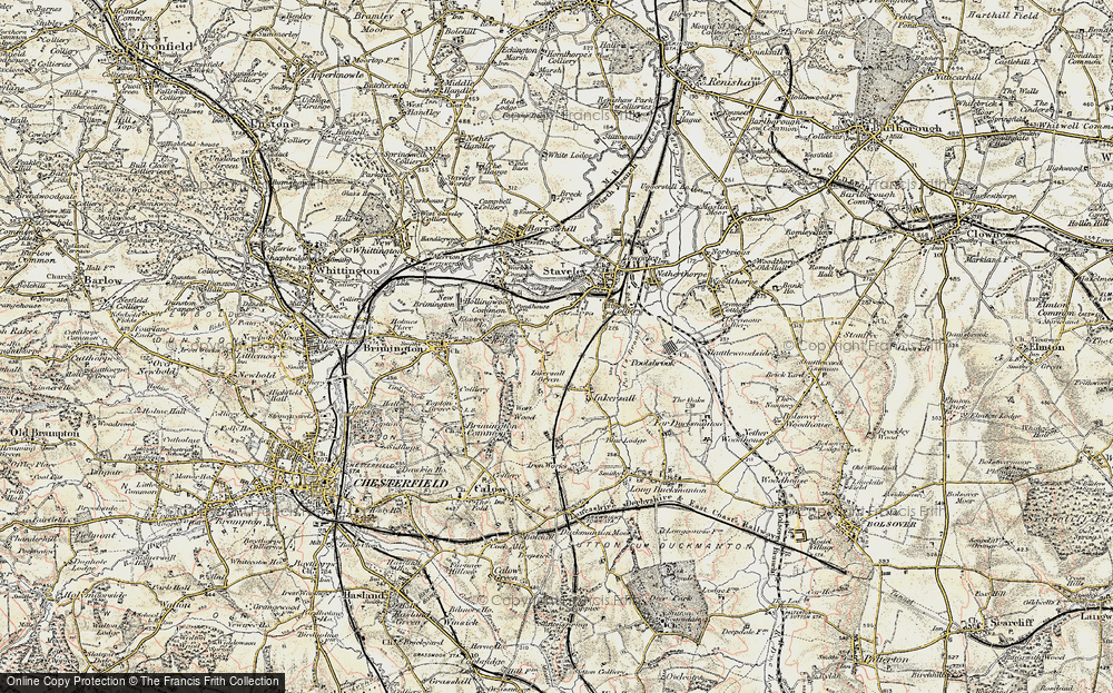 Old Map of Middlecroft, 1902-1903 in 1902-1903