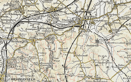 Old map of Middlecroft in 1902-1903