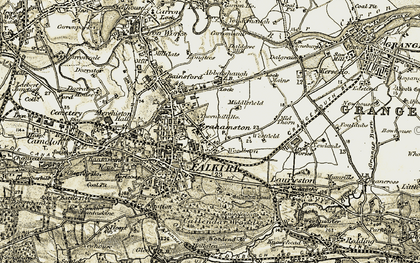Old map of Middlefield in 1904-1906