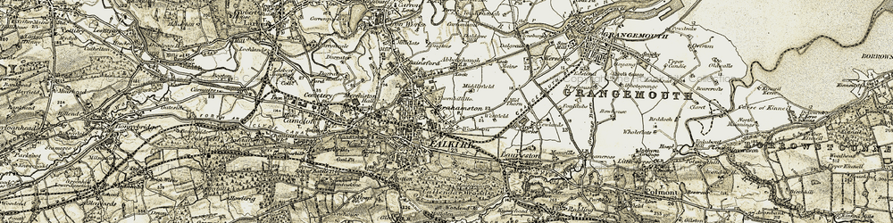 Old map of Middlefield in 1904-1906