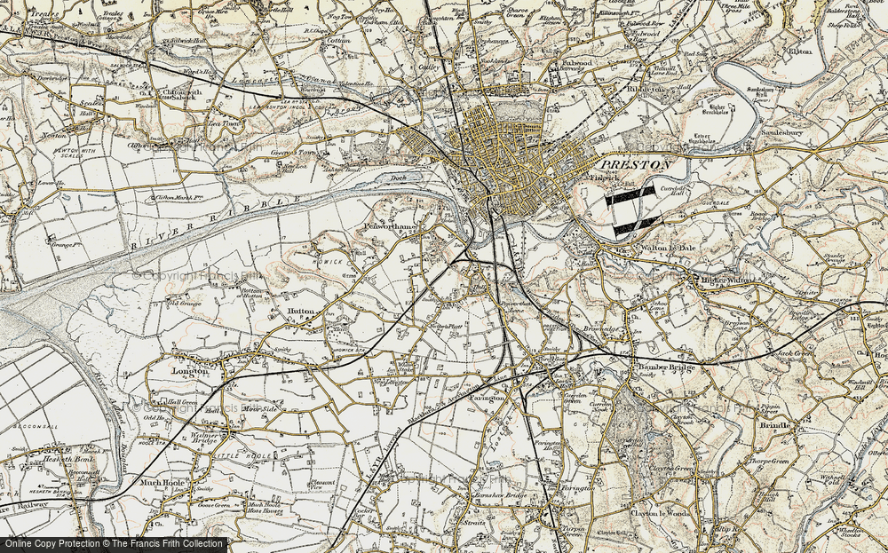 Old Map of Middleforth Green, 1903 in 1903