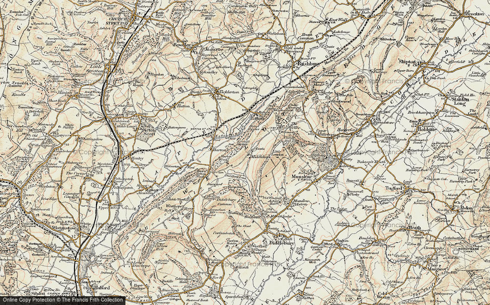 Old Map of Middlehope, 1902 in 1902