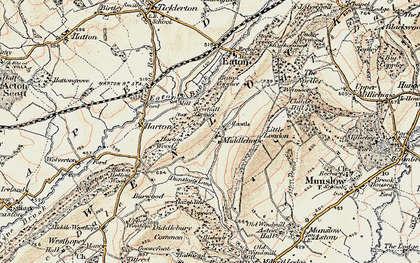 Old map of Middlehope in 1902