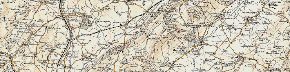 Old map of Middlehope in 1902