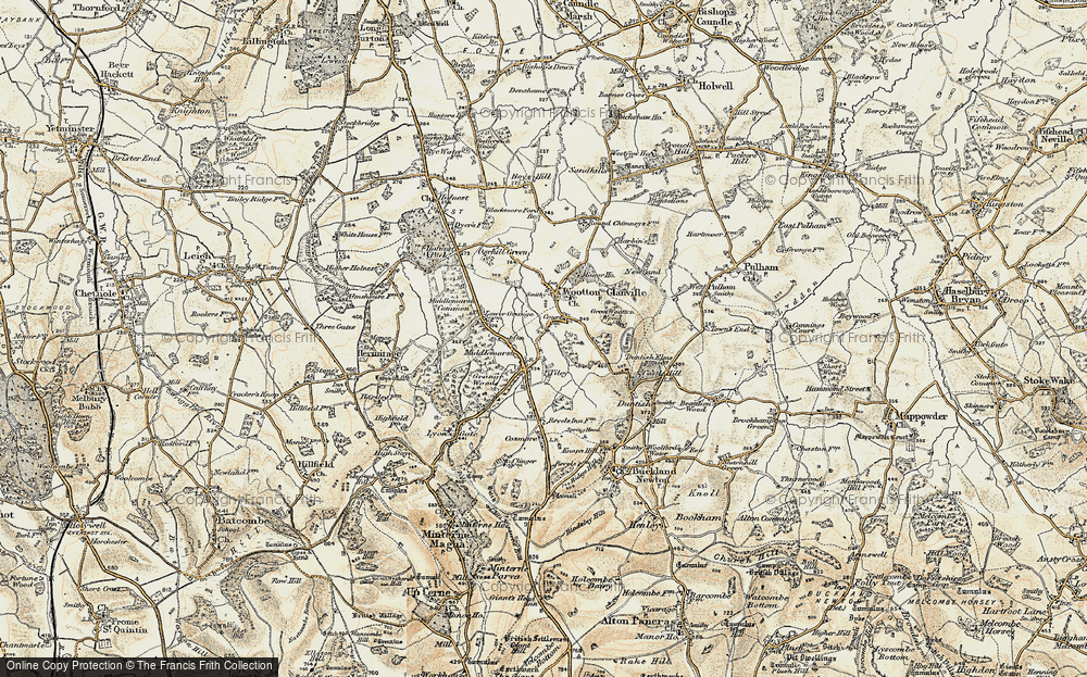 Old Map of Middlemarsh, 1899 in 1899