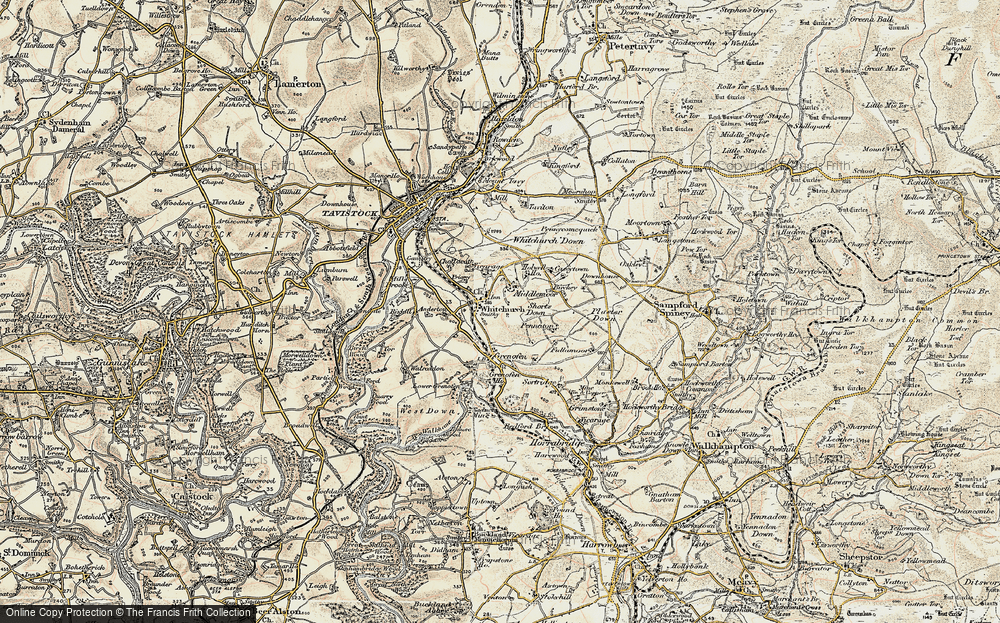 Old Map of Middlemoor, 1899-1900 in 1899-1900