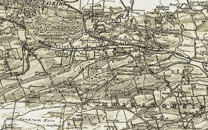 Old map of Middlerig in 1904-1906