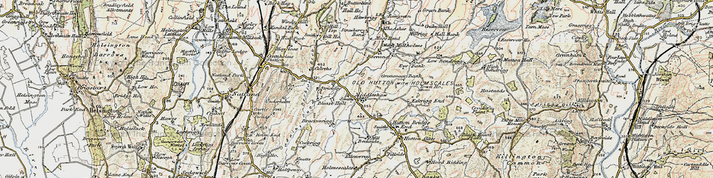 Old map of Middleshaw in 1903-1904