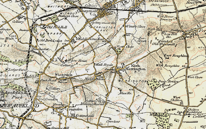 Old map of Middlestone in 1903-1904