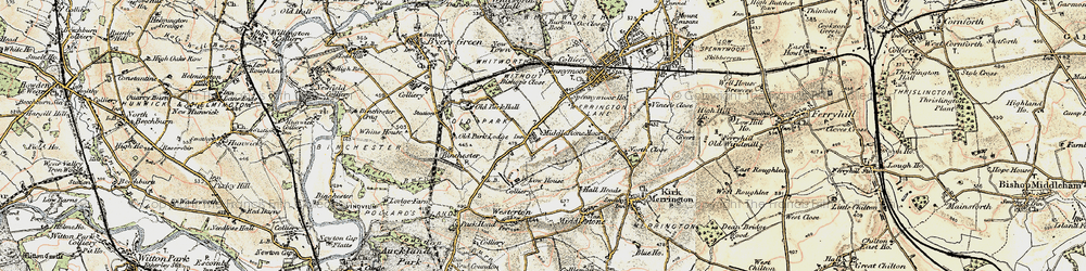 Old map of Bishop's Close in 1903-1904