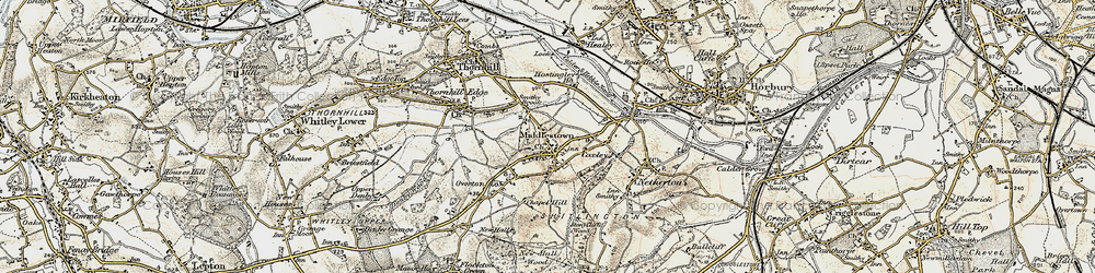 Old map of Middlestown in 1903