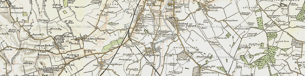 Old map of Middlethorpe in 1903