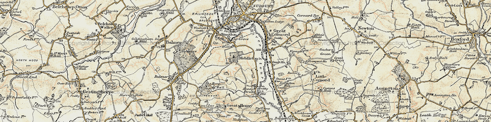 Old map of Middleton in 1898-1901