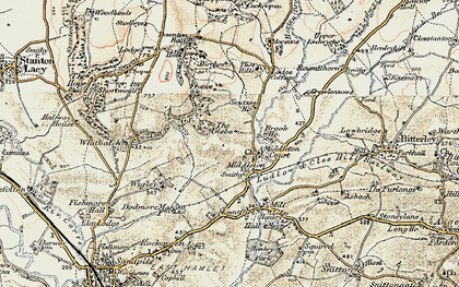 Old map of Middleton in 1901-1902