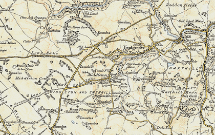 Old map of Middleton in 1902-1903