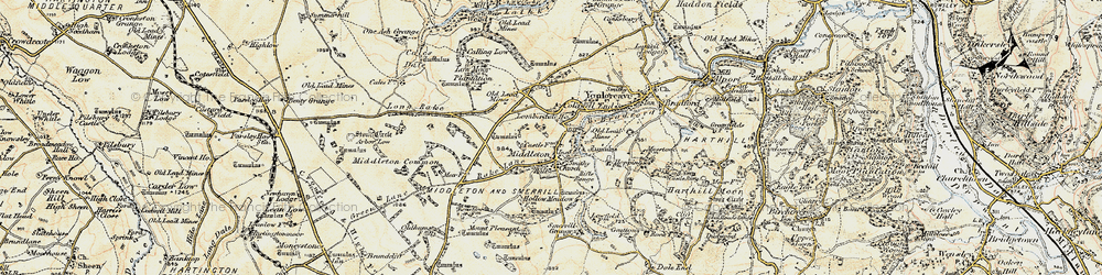 Old map of Arbor Low in 1902-1903