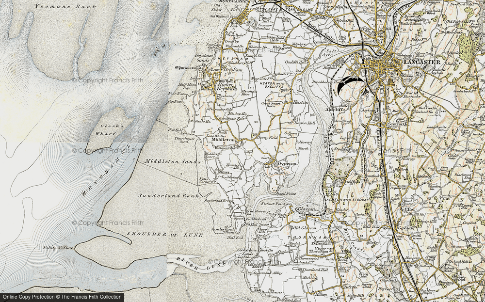 Old Map of Historic Map covering Brows in 1903-1904