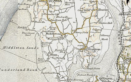 Old map of Brows in 1903-1904