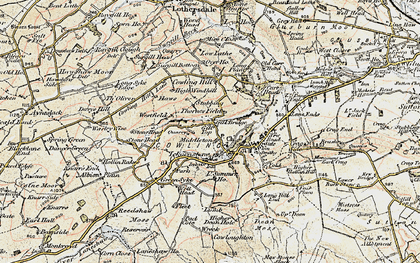 Old map of Middleton in 1903-1904