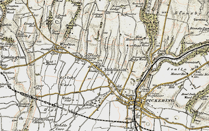 Old map of Middleton in 1903-1904