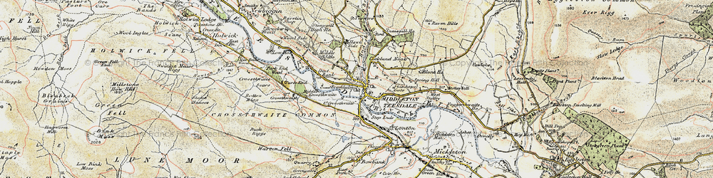 Old map of Middleton in Teesdale in 1903-1904