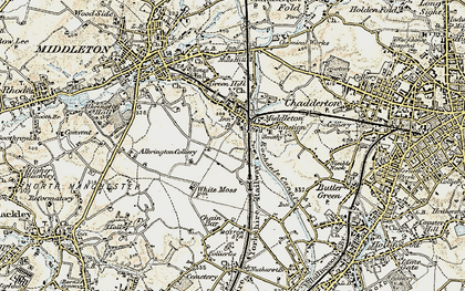 Old map of Middleton Junction in 1903