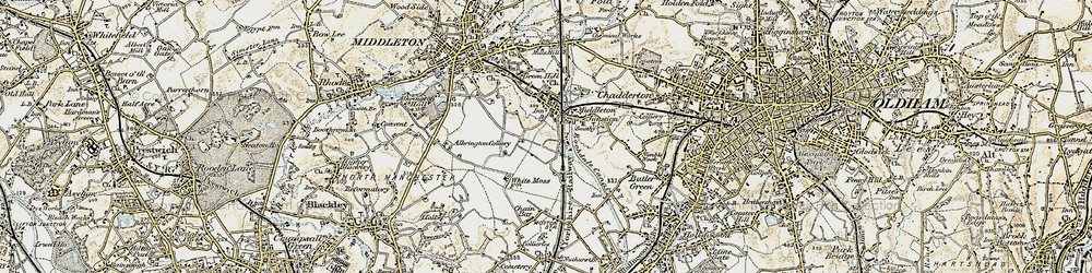Old map of Middleton Junction in 1903