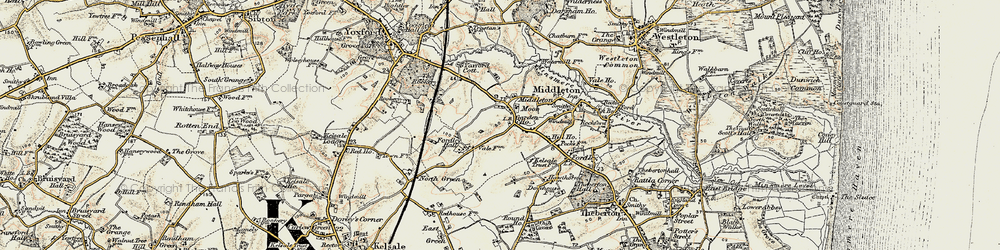 Old map of Middleton Moor in 1901