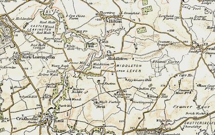 Old map of Middleton-on-Leven in 1903-1904