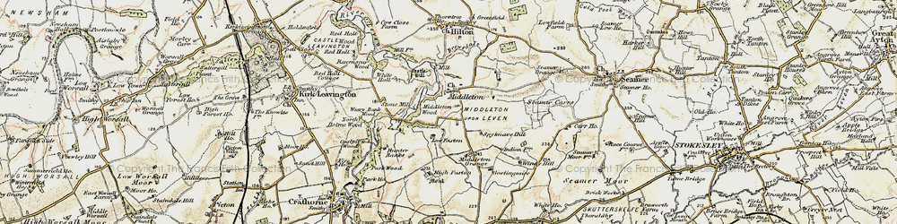 Old map of Middleton-on-Leven in 1903-1904
