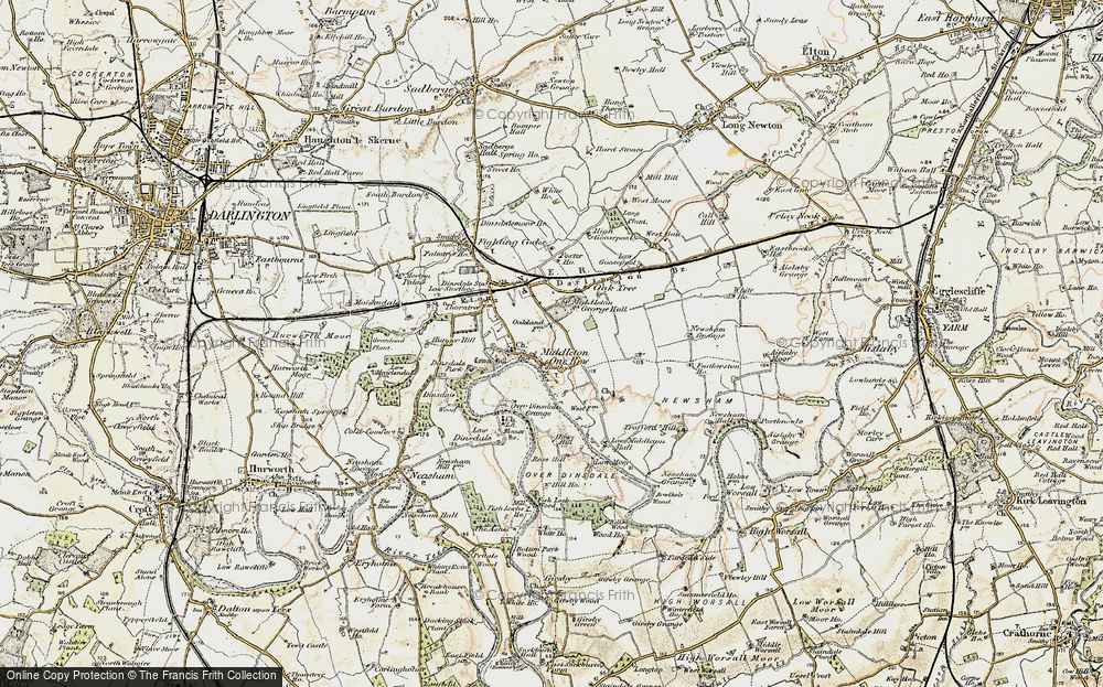 Old Map of Middleton One Row, 1903-1904 in 1903-1904