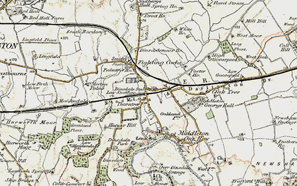 Old map of Middleton St George in 1903-1904