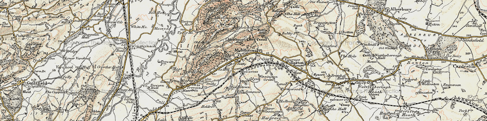 Old map of Bulthy Hill in 1902