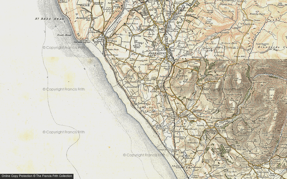 Old Map of Historic Map covering Black Ling in 1903-1904