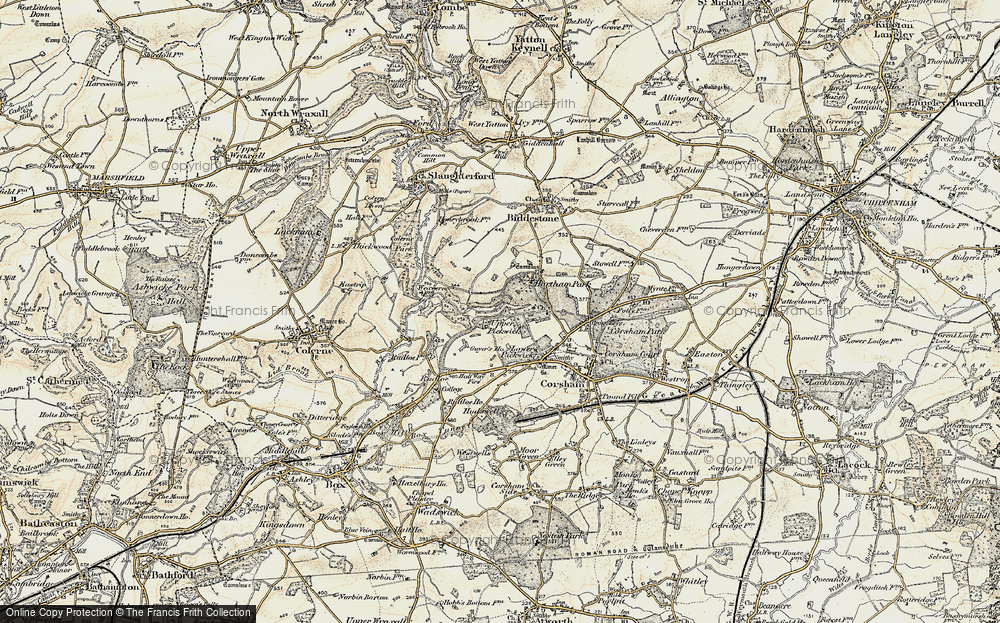 Old Map of Middlewick, 1899 in 1899