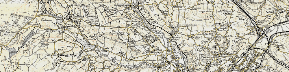 Old map of Middlewood in 1903