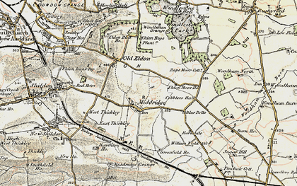 Old map of Middridge in 1903-1904
