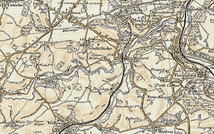 Old map of Midford in 1898-1899