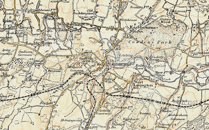 Old map of Midhurst in 1897-1900