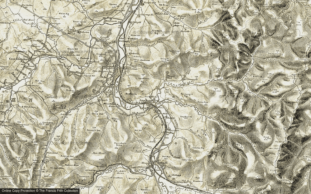 Old Map of Midlock, 1904-1905 in 1904-1905