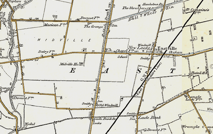 Old map of Midville in 1901-1903