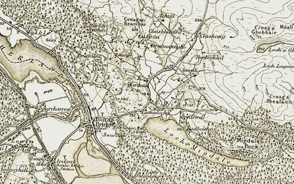 Old map of Breakwell in 1911-1912