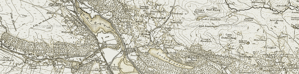 Old map of Breakwell in 1911-1912