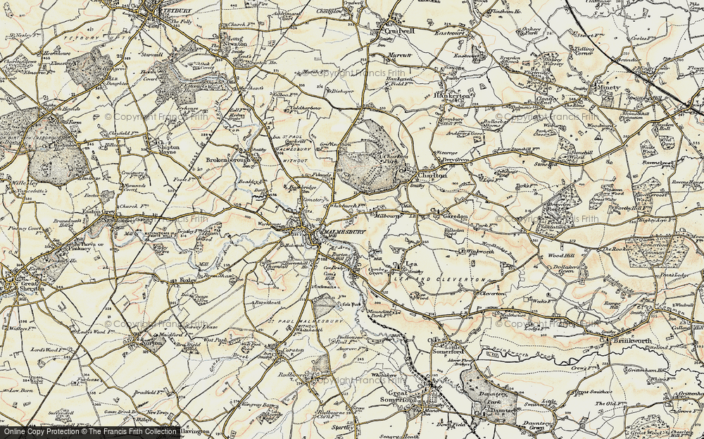 Old Map of Milbourne, 1898-1899 in 1898-1899