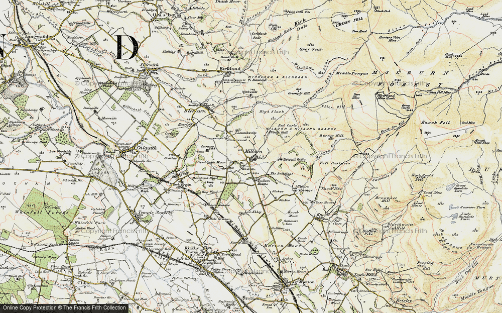 Old Map of Milburn, 1901-1904 in 1901-1904